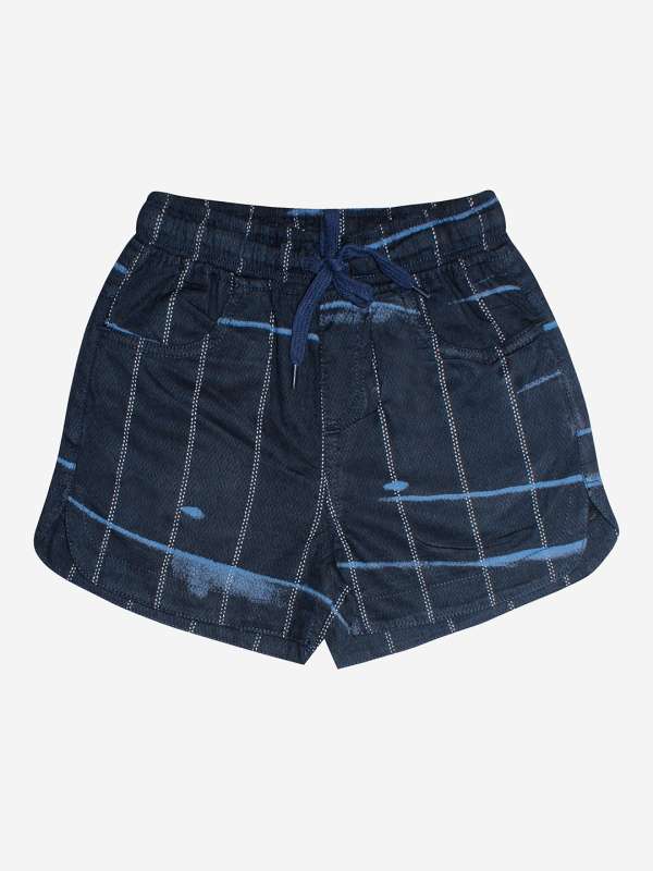 Buy Blue Shorts & 3/4ths for Girls by Kiddopanti Online