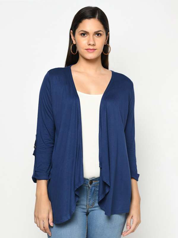 Womens navy blue cheap shrug