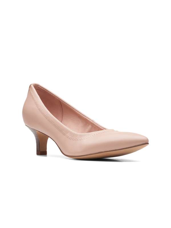 Clarks pink heels best sale