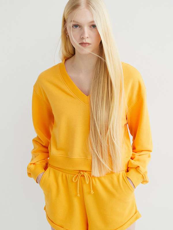 yellow sweat shirts
