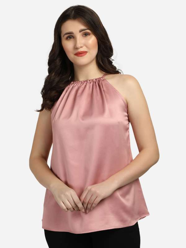 Rose gold sale satin top
