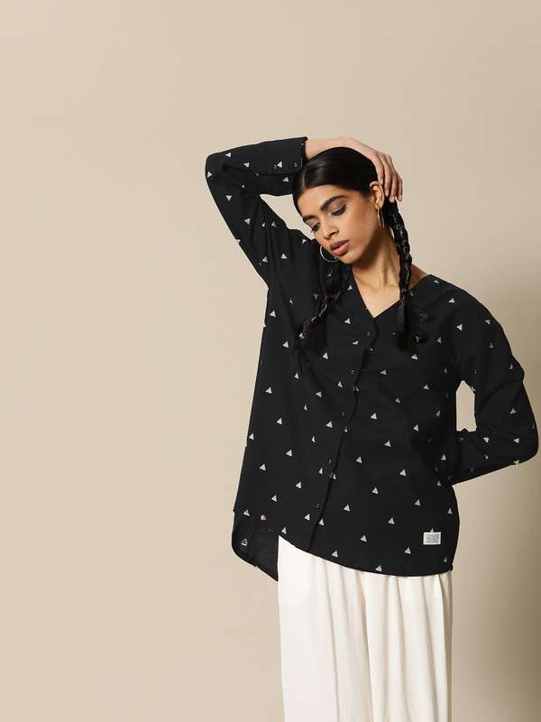 Women Collarless Shirts - Buy Women 