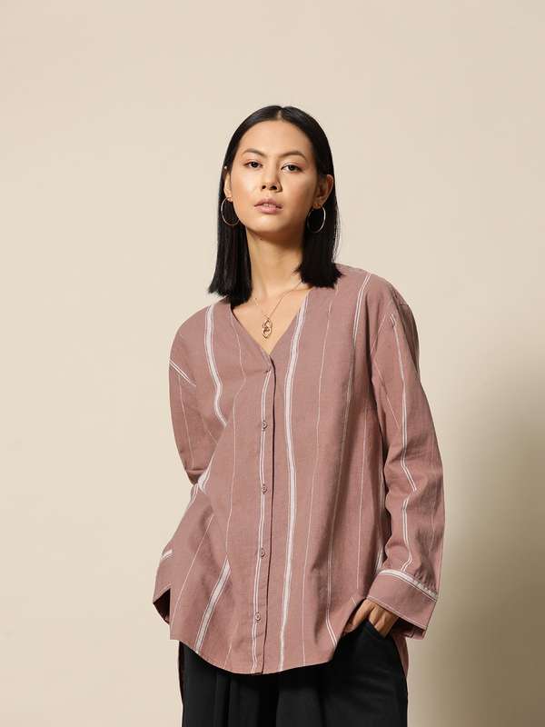 Women Collarless Shirts - Buy Women 