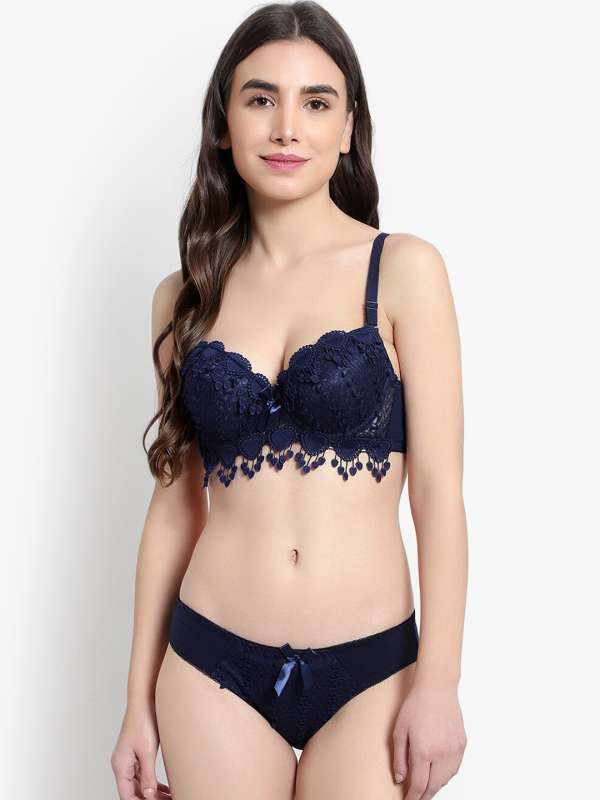 Buy Women's Lingerie Set Lace Matching Bra and Panty Set Underwire bra Push  Up Underwear Set Online at desertcartINDIA