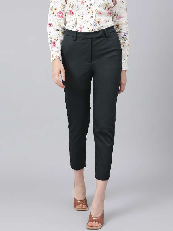 Marks  Spencer Trousers And Pants Buy Marks  Spencer Black Jersey  Straight Leg Trouser With Stretch OnlineNykaa fashion