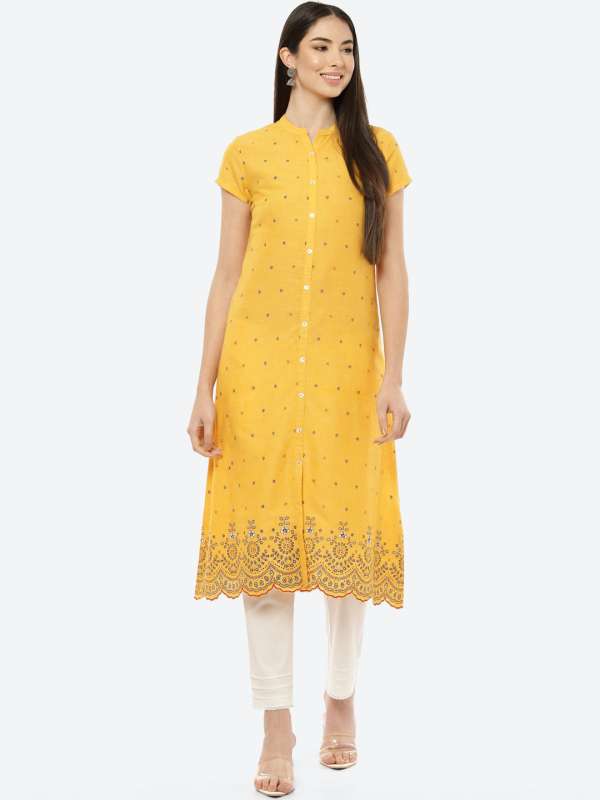 Buy RANGRITI Womens Printed Double Layered Kurta  Shoppers Stop