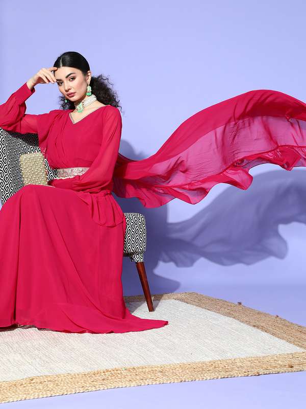 Pink Gown - Buy Trendy Pink Gown Online 
