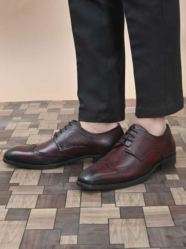 Burgundy Formal Shoes Buy Burgundy Formal Shoes online in India