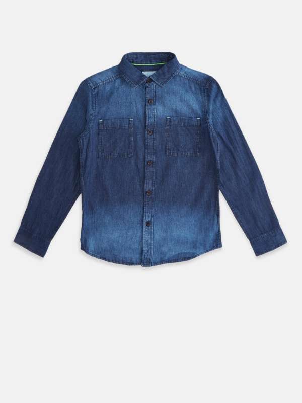 Pantaloons denim clearance shirt