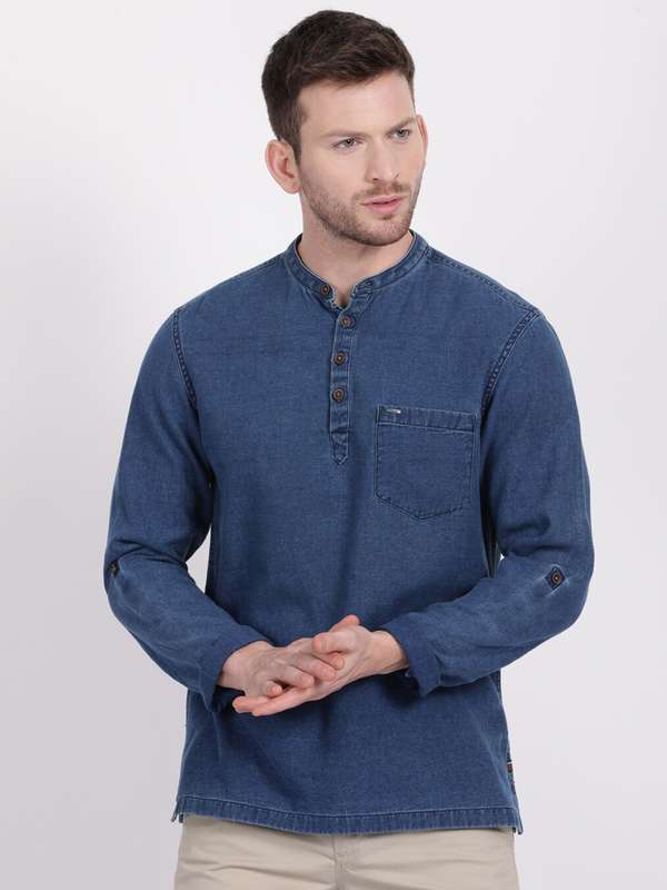 Men Solid Jeans Shirts T - Buy Men 