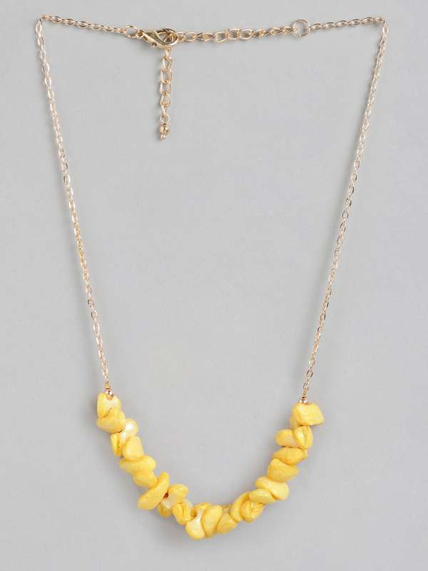 Yellow necklace best sale