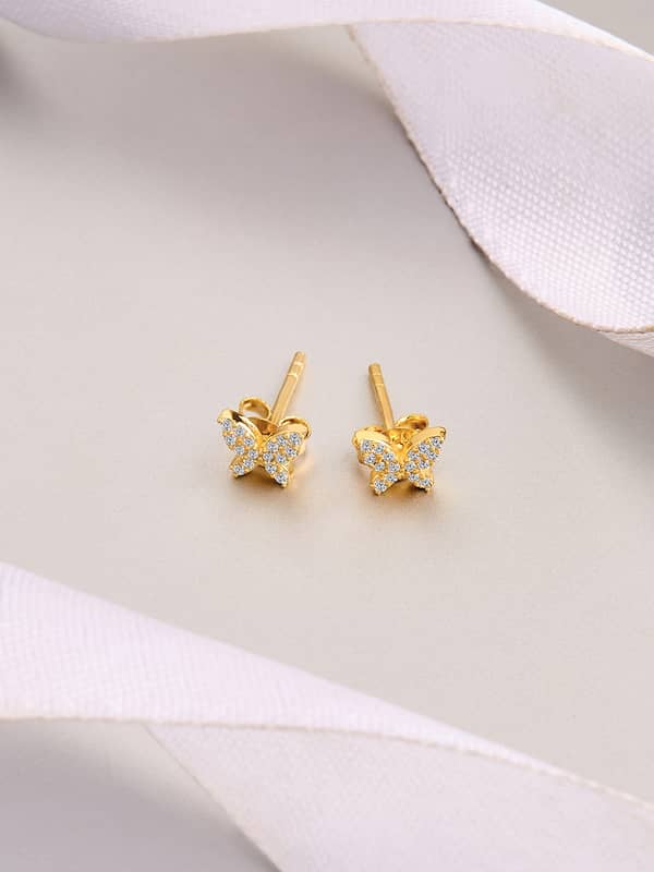 14K Gold Prong Setting Diamond Trio Tiny Stud Earrings – FERKOS FJ-vietvuevent.vn