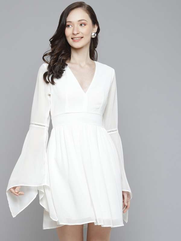 Women White Dresses - Buy Women White Dresses online in India