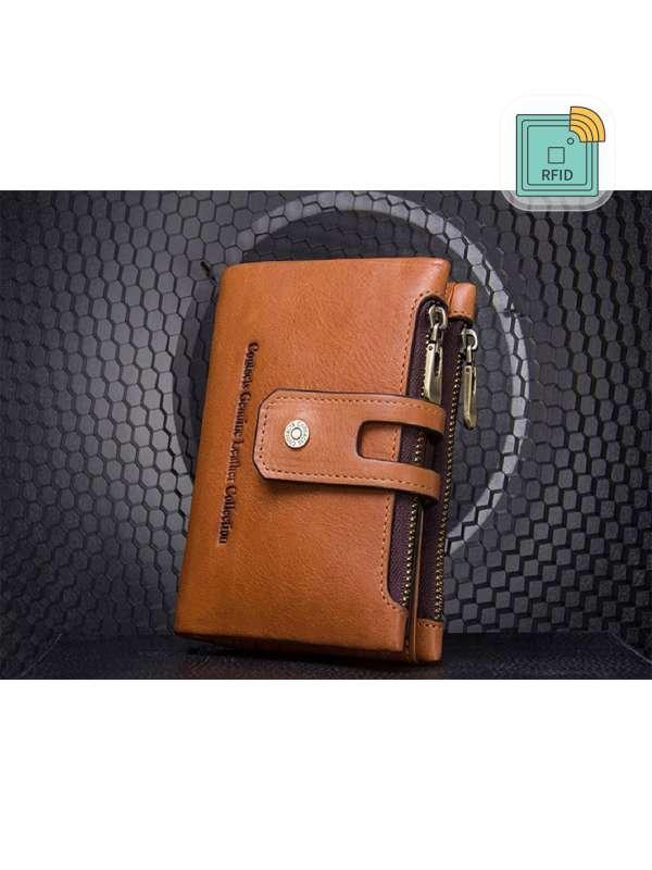 NAPA HIDE RFID Protected Genuine High Quality Brown Leather Wallet For Men:  Buy NAPA HIDE RFID Protected Genuine High Quality Brown Leather Wallet For  Men Online at Best Price in India