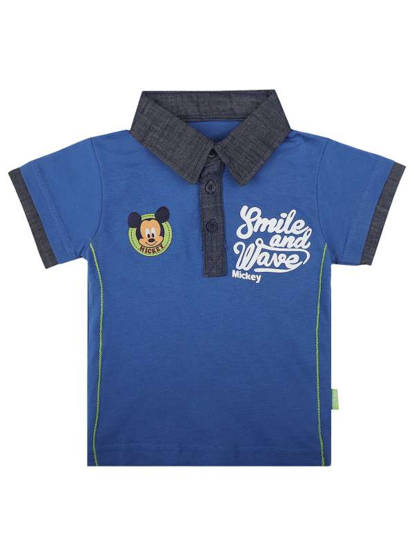 Blue Kids Tshirts Polos Mickey Friends Buy Blue Kids Tshirts