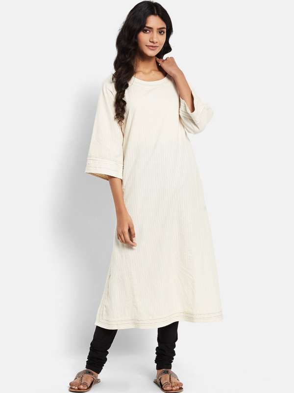 Fabindia Kurtas White Kurtis Buy Fabindia Kurtas White Kurtis
