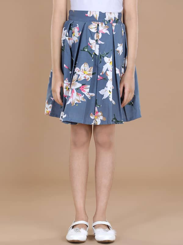 Riya Maxi Slit Skirt - Floral – Pretty Lavish