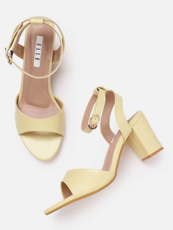 Yellow Women Heels Sandal Buy Yellow Women Heels Sandal online