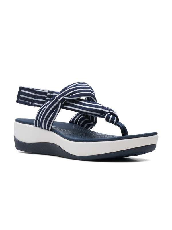 Clarks Navy Blue Sandals Myntra