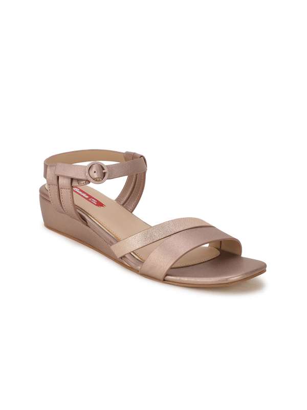 Bata Gold Solid Wedge Buy Bata Gold Solid Wedge online in India