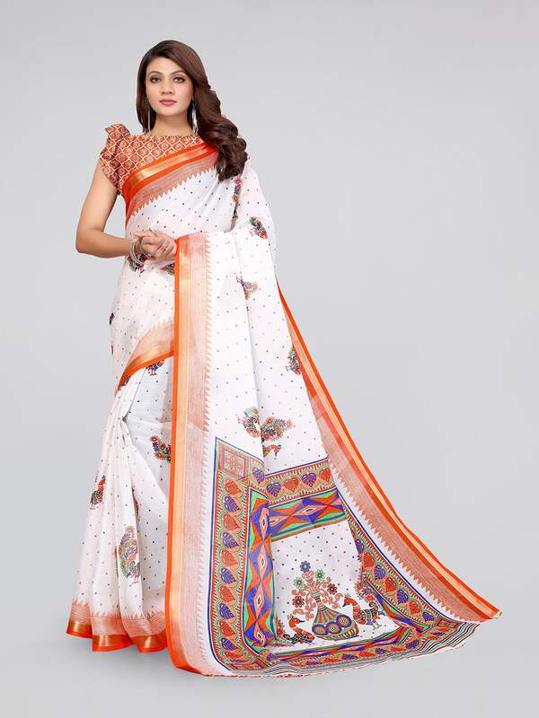 Baluchari Silk Saree of deep blue and orangish red shade | Saree, Baluchari  saree, Silk sarees