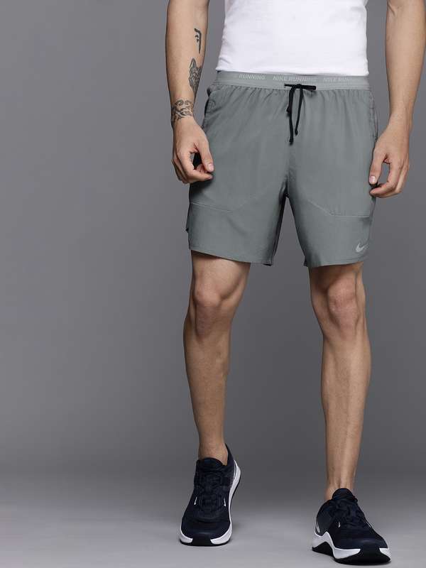 nike grey cotton shorts