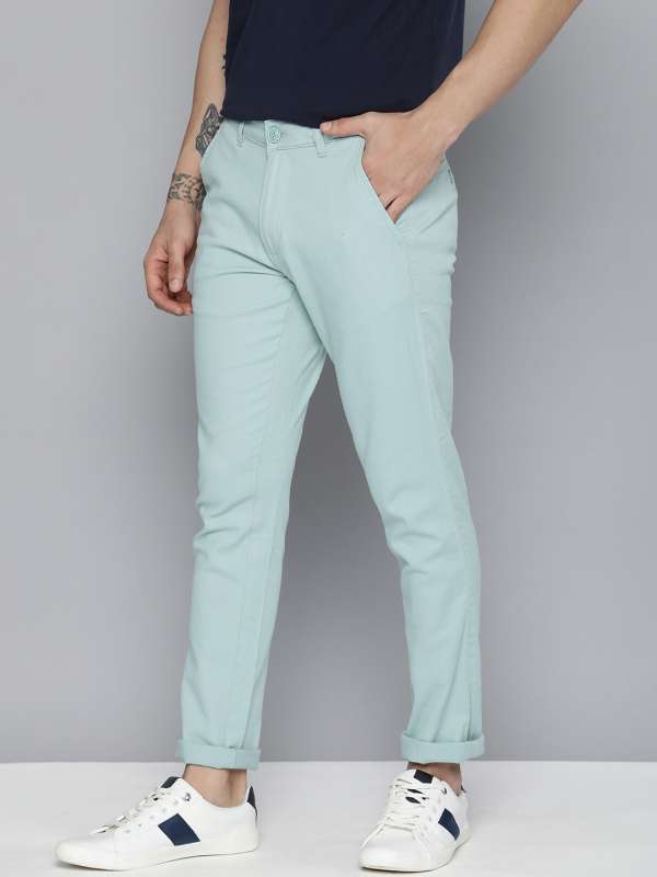 Blue Trousers - Buy Latest Blue Trousers Online in India