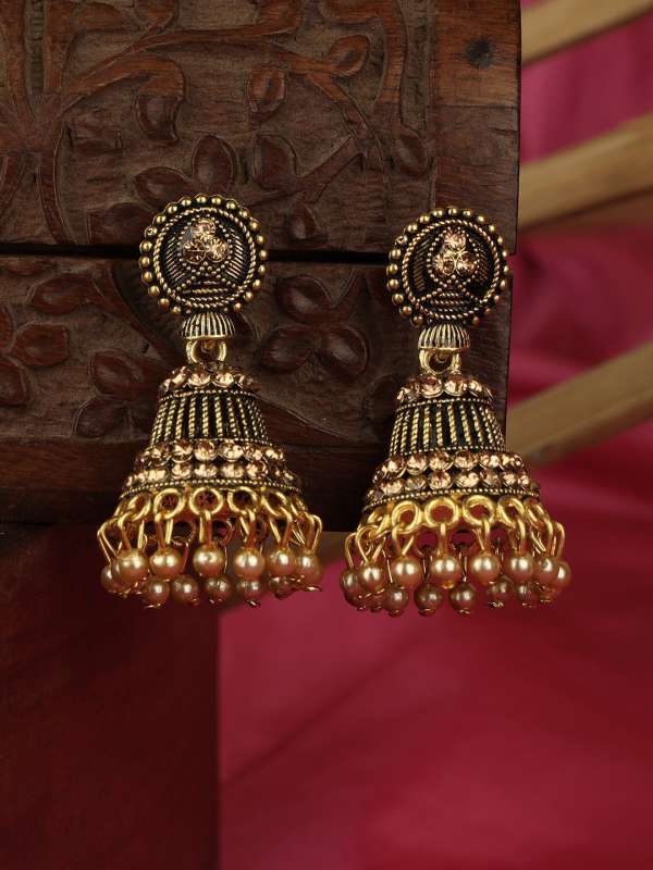 Cream colour earrings online