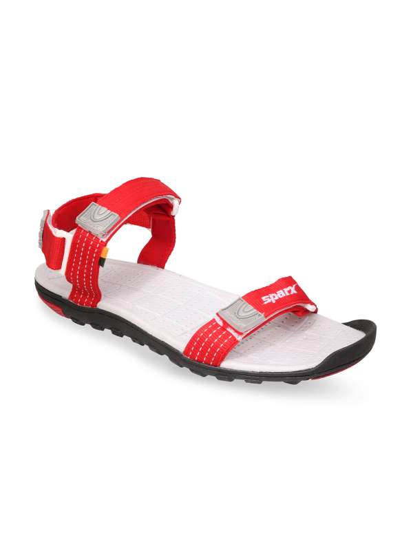 Red chip store sandals