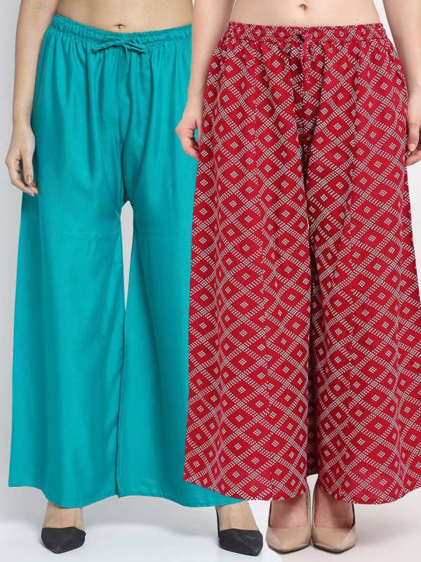 Printed palazzo pants flipkart top