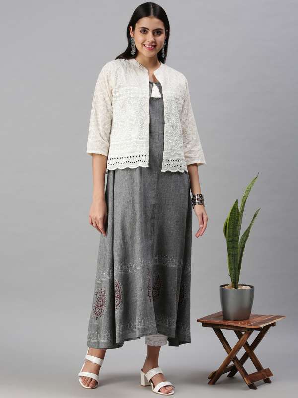 Women Waistcoat Kurtas Buy Women Waistcoat Kurtas online in India