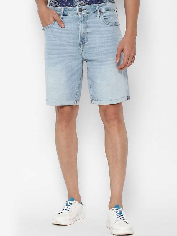 Men Blue Denim Shorts - Buy Men Blue 