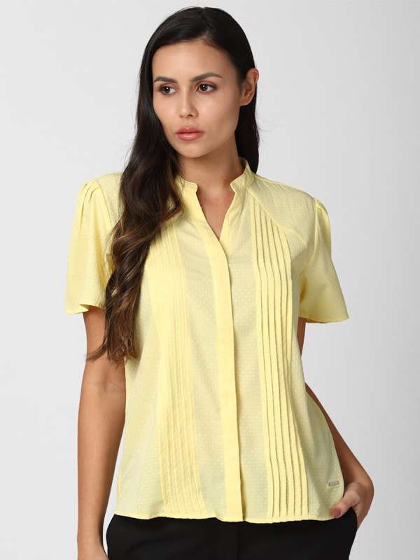 Van Heusen Women Chinese Collar Shirts Buy Van Heusen Women