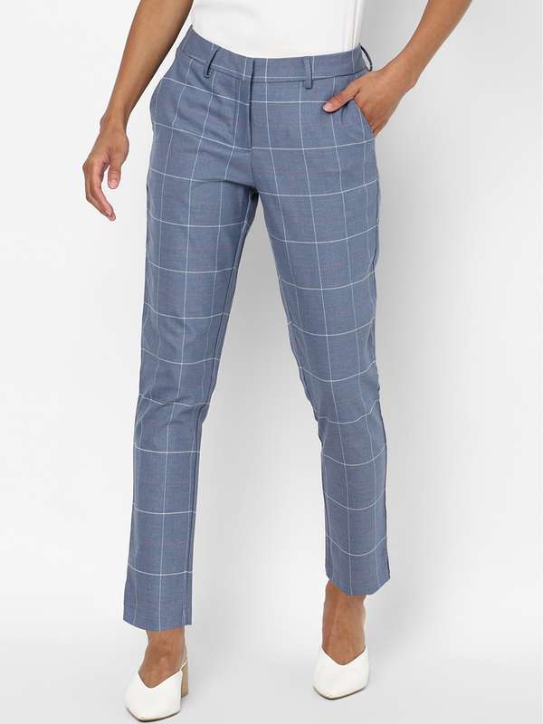 Women Checked Trousers - Buy Women 