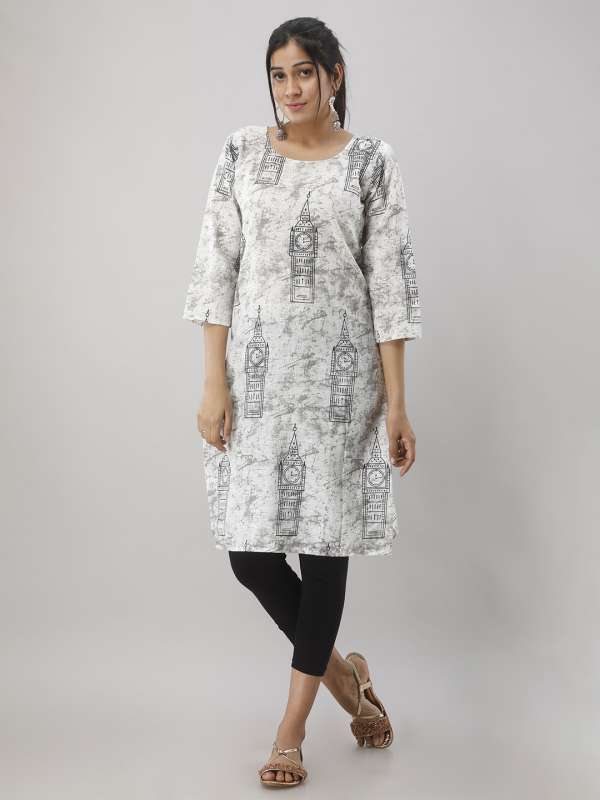 Plain cotton kurtis online top