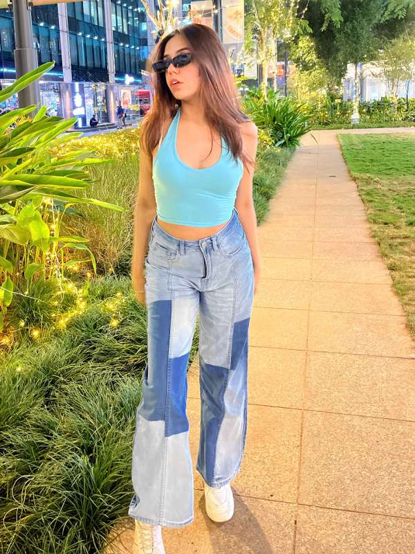 100 cotton cheap jeans for women