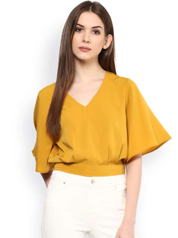 Mustard Yellow Top Buy Mustard Yellow Top online in India