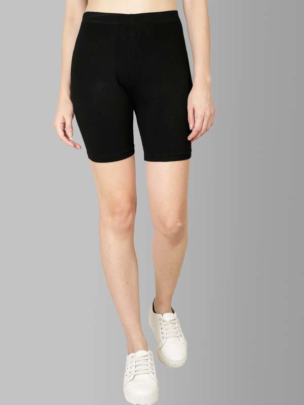 Buy HIGH-WAISTED WHITE SPORTS SHORTS for Women Online in India