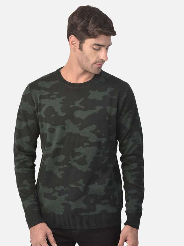 Army print sweater shop