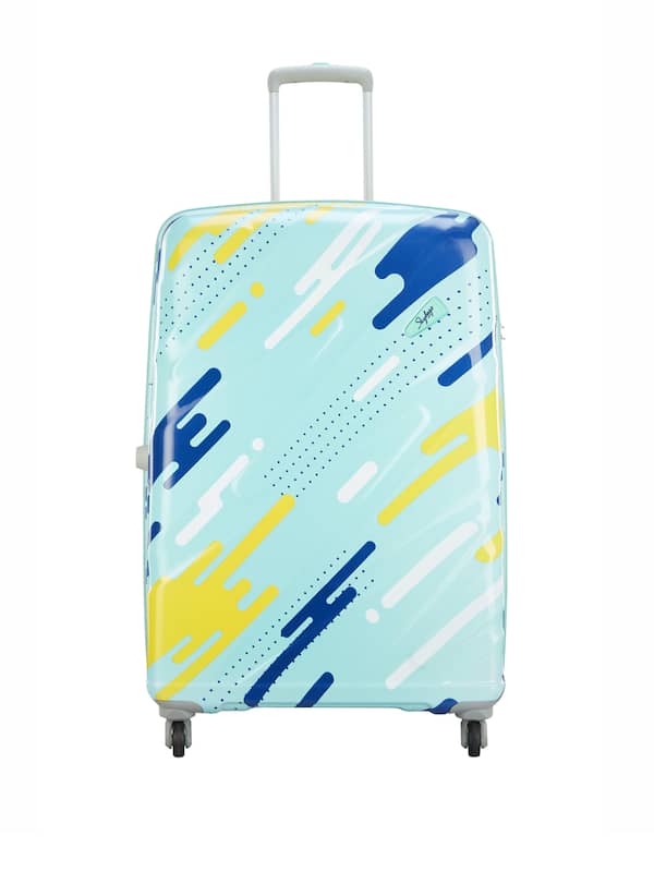 Buy Skybags Unisex White & Blue Printed Small Trolley Suitcase - Trolley Bag  for Unisex 1139996 | Myntra