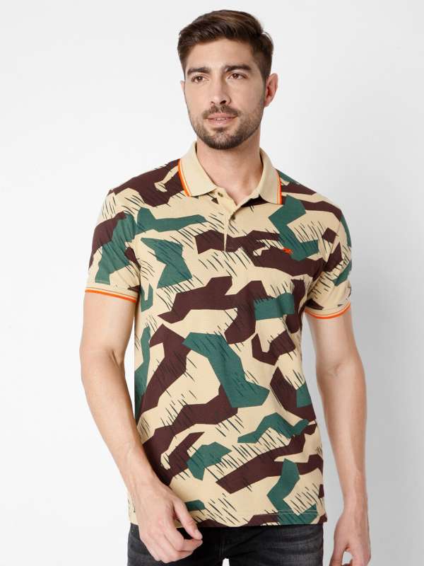 Camouflage polo t shirt online