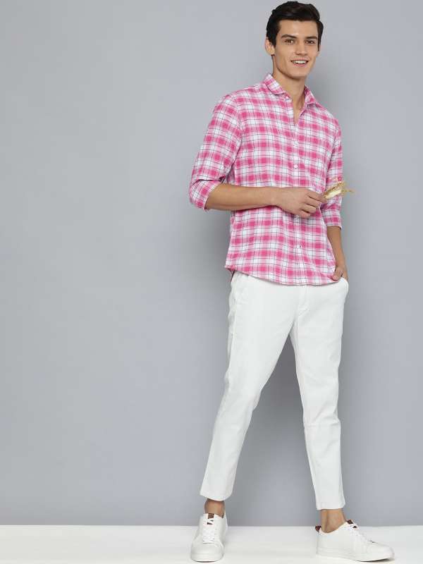 Pink Check Shirts - Buy Pink Check