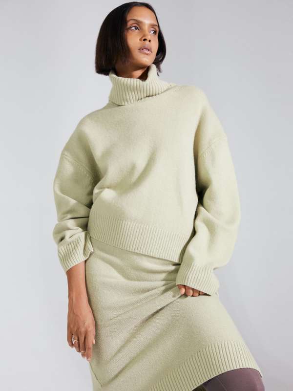 Celine brown herringbone wool midi skirt  Moore Vintage Archive