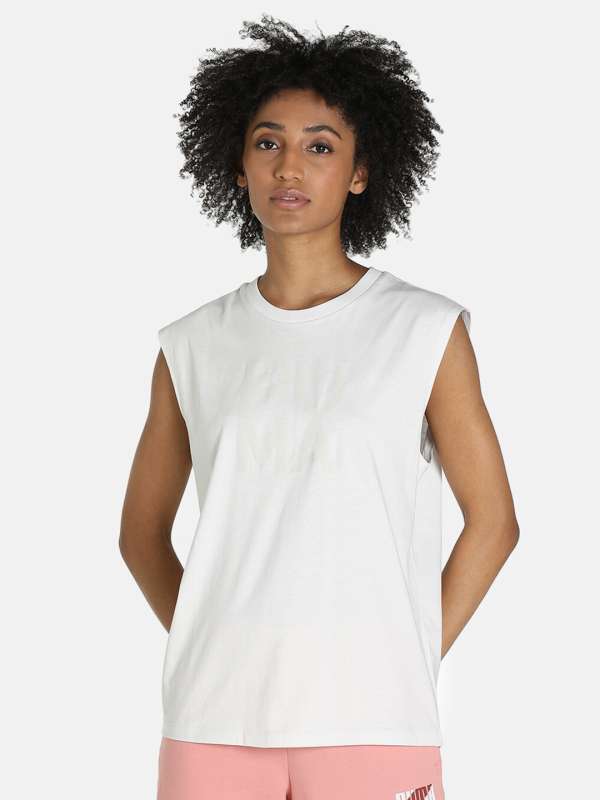 Puma sleeveless t shirt india on sale