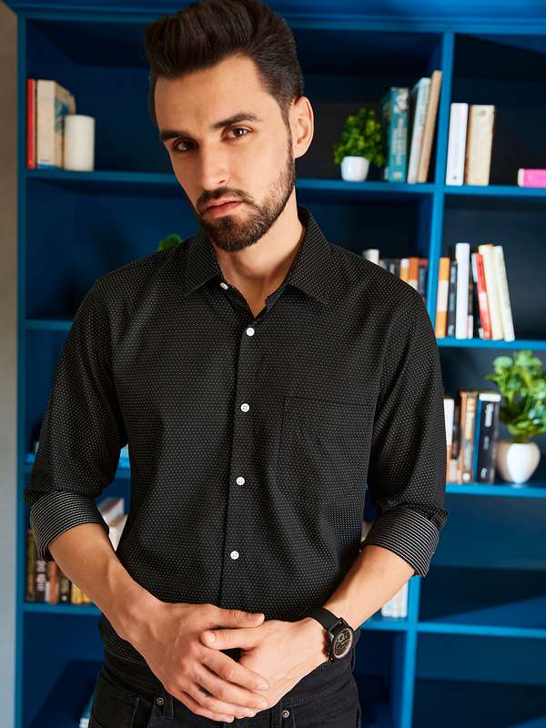 Peter England Black Shirt - Buy Peter 