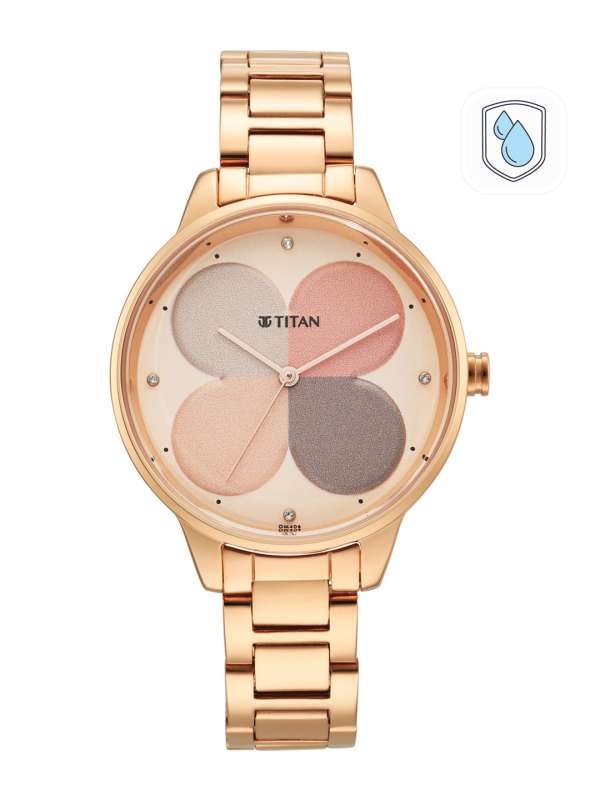 Titan rose gold watches with price sale