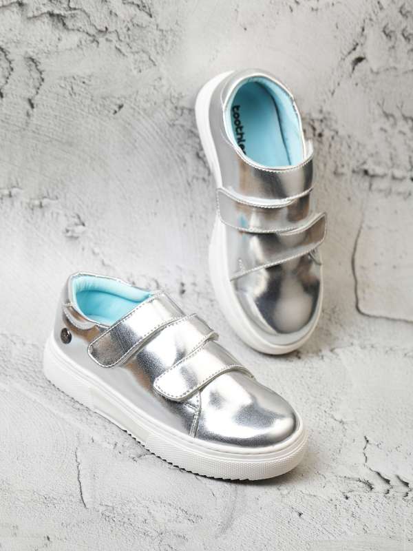 Silver Glitter Glam Sneakers: Lightweight Women’s & Girl’s Fashion Sneakers 8.5