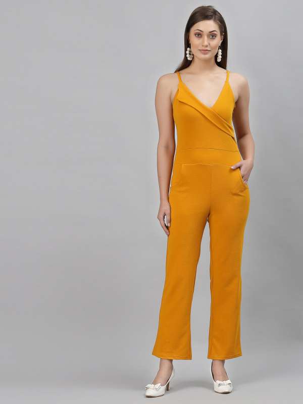 Mustard yellow jumpsuits deals