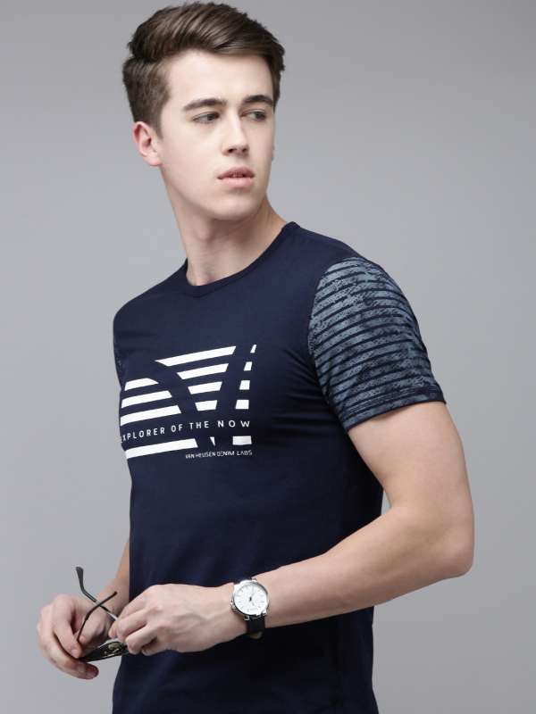 Denim t shirt hot sale