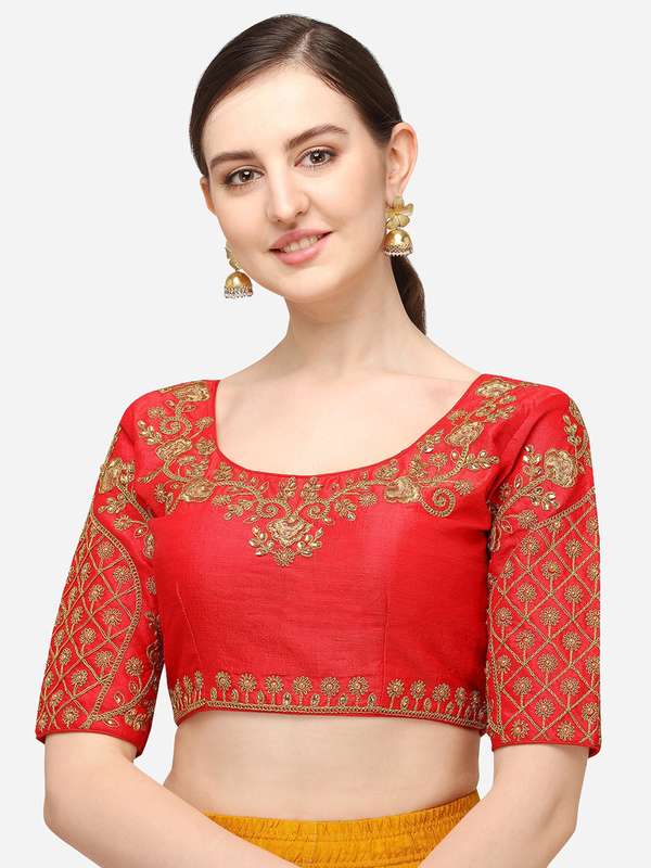Red blouse online shopping Clearance